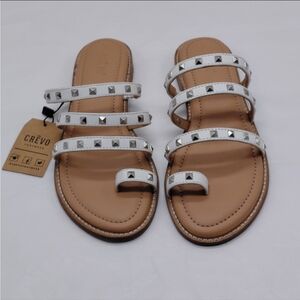 Leather Studded Sandals